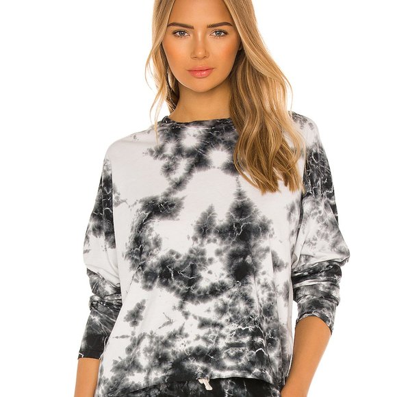 Electric & Rose Tops - Electric &Rose Slit PulloverTop Thunder/Onyx - NWT